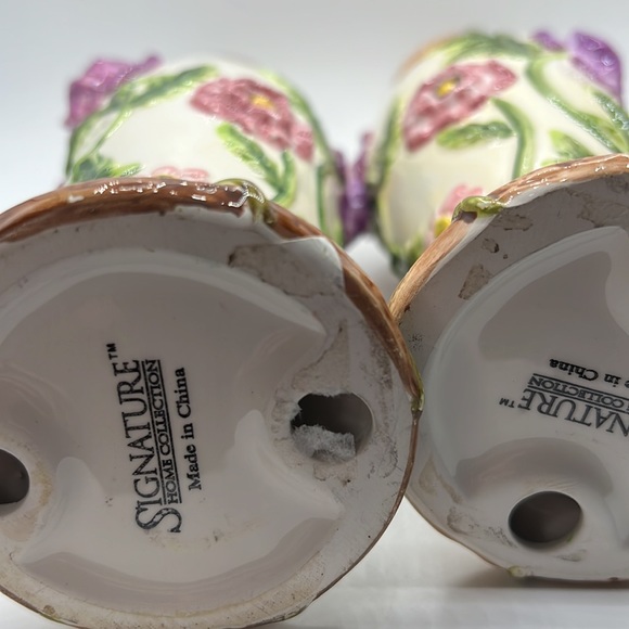 Signature Home Collection Pair 3D Flower Candle Holder - Picture 5 of 8